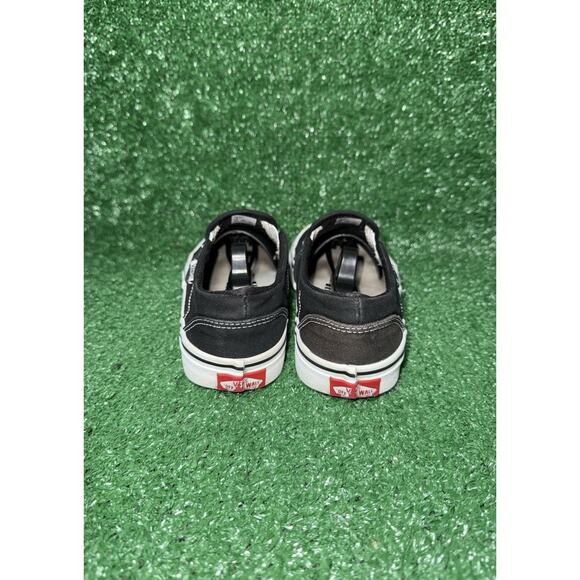 Vans Classic Slip On Asher Black White Skate Shoes Sneakers Women's Size 8 - Picture 6 of 9
